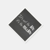 Serviette En Papier citation amusante sur tableau noir (Coin)
