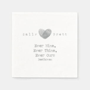 Serviette En Papier Citation Beethoven Napkin