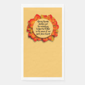 Serviette En Papier Citation Bible Thanksgiving Autumn Leaf (Devant)