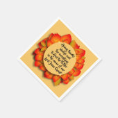 Serviette En Papier Citation Bible Thanksgiving Autumn Leaf Small (Coin)