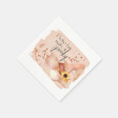 Serviette En Papier Citation Bohème Automne (Coin)