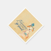 Serviette En Papier Citation Boho Fox Amour (Coin)