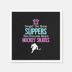 Serviette En Papier Citation Cadeaux De Filles De Hockey Sur Glace