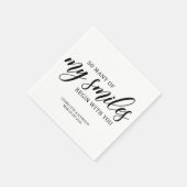 Serviette En Papier Citation d'amour mariage (Coin)