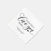 Serviette En Papier Citation d'amour mariage (Coin)