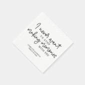 Serviette En Papier Citation d'amour mariage (Coin)