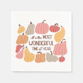 Serviette En Papier Citation d'automne Boho (Devant)