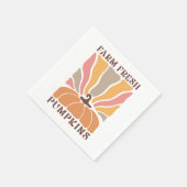 Serviette En Papier Citation d'automne Boho (Coin)