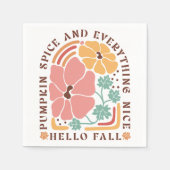 Serviette En Papier Citation d'automne Boho (Devant)