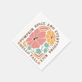 Serviette En Papier Citation d'automne Boho (Coin)