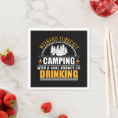 Serviette En Papier Citation de camping drôle (En situation)