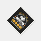 Serviette En Papier Citation de camping drôle (Coin)
