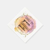 Serviette En Papier Citation de la Bible chrétienne religieuse moderne (Coin)