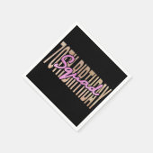 Serviette En Papier Citation de l'équipe du 70e anniversaire (Coin)