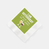 Serviette En Papier Citation de vin amusant - Je bois du vin sur mon p (Coin)