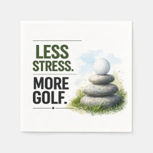 Serviette En Papier Citation drôle de golf pour golfeur