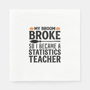 Serviette En Papier Citation drôle de professeur de statistiques pour 
