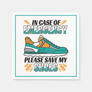 Serviette En Papier Citation drôle - Enregistrer mes chaussures