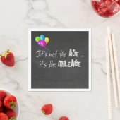 Serviette En Papier citation drôle sur la vieillesse sur chalkboard (En situation)