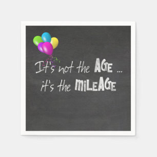 Serviette En Papier citation drôle sur la vieillesse sur chalkboard
