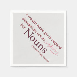Serviette En Papier Citation Elizabeth Cady Stanton