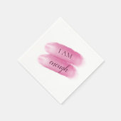 Serviette En Papier Citation Inspirante Simple Je Suis Assez Affirmati (Coin)