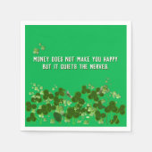 Serviette En Papier Citation irlandaise avec shamrock (Devant)