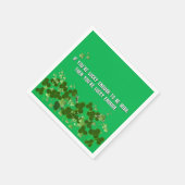 Serviette En Papier Citation irlandaise avec shamrock (Coin)