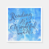 Serviette En Papier Citation littéraire du groupe de lecture du club d (Devant)