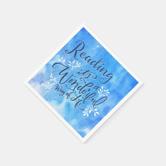 Serviette En Papier Citation littéraire du groupe de lecture du club d (Coin)