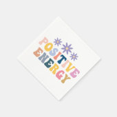 Serviette En Papier Citation positive de Hippie rétro (Coin)