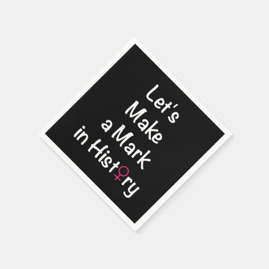 Serviette En Papier Citation sur l'autonomisation des femmes - Chef fé (Coin)