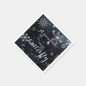 Serviette En Papier Citation "Un flocon de neige est le papillon de l' (Coin)