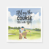 Serviette En Papier Citations De Golf Drôle À Dire (Devant)