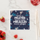Serviette En Papier Citations de prière et de miracles (En situation)