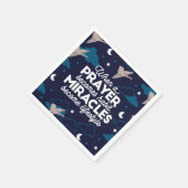 Serviette En Papier Citations de prière et de miracles (Coin)