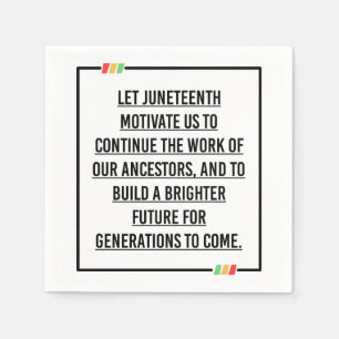 Serviette En Papier Citations du 11° siècle, Liberté des Africains-Amé