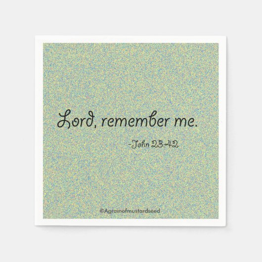 Serviette En Papier Citations religieuses (Devant)