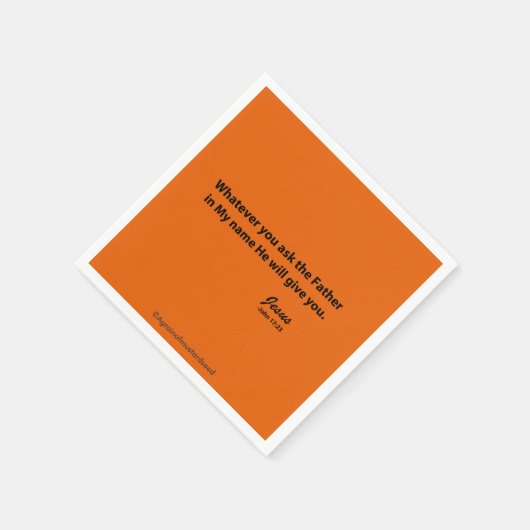 Serviette En Papier Citations religieuses (Coin)