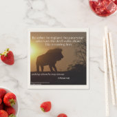 Serviette En Papier Citations religieuses (En situation)