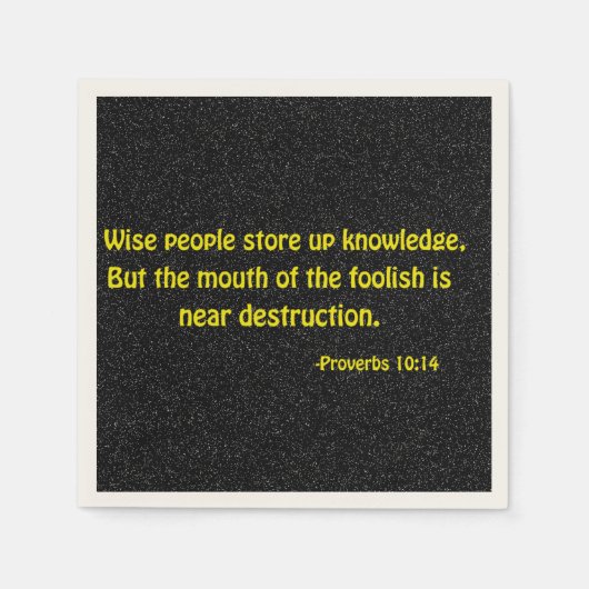 Serviette En Papier Citations religieuses (Devant)