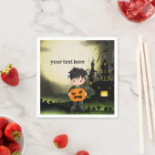 Serviette En Papier Cite Halloween Frankenstein (En situation)