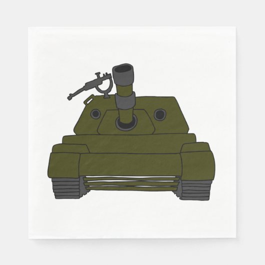 Serviette En Papier Citerne militaire (Devant)