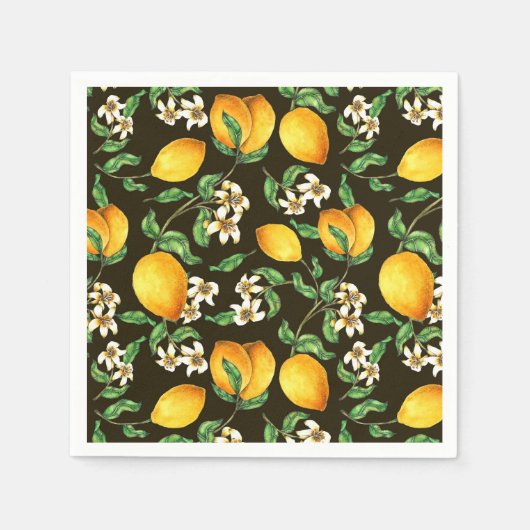 Serviette En Papier Citron (Devant)