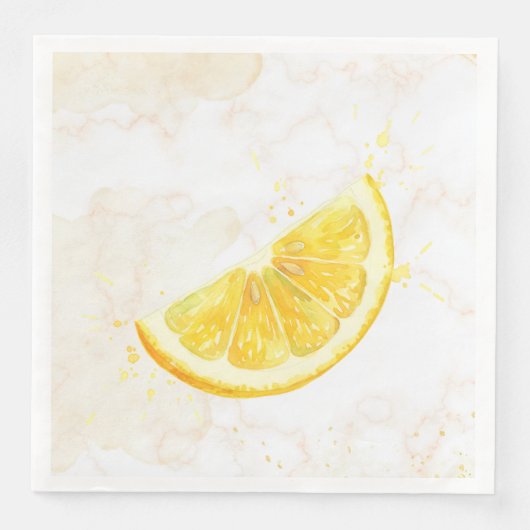 Serviette En Papier Citron (Devant)