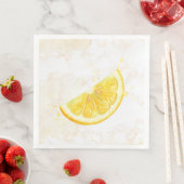 Serviette En Papier Citron (En situation)