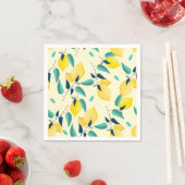 Serviette En Papier Citron (En situation)
