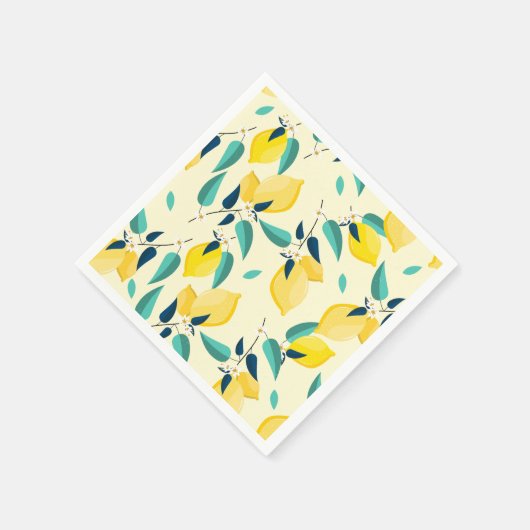 Serviette En Papier Citron (Coin)