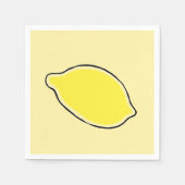 Serviette En Papier Citron (Devant)
