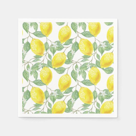 Serviette En Papier Citron (Devant)